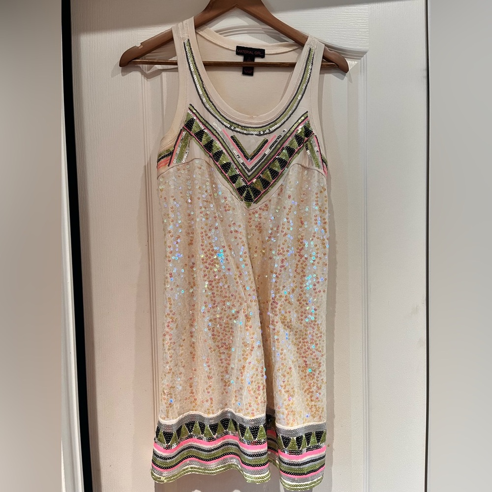 Sequin Embellished Mini Dress